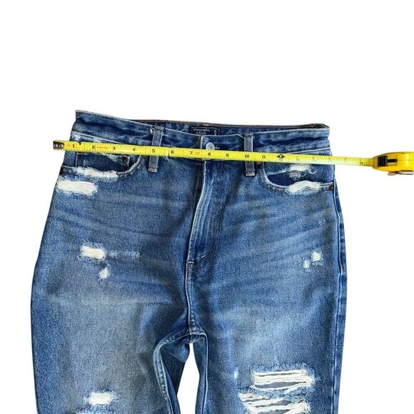 Abercrombie & Fitch Womens Annie High Rise Girlfriend Distressed Jean 27/4R - Picture 3 of 7